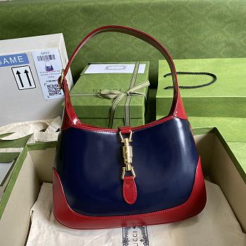 Jackie 1961 Small Shoulder Bag Blue/Red 636706 Size 28 x 19 x 4.5 cm