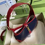 Jackie 1961 Small Shoulder Bag Blue/Red 636706 Size 28 x 19 x 4.5 cm - 5