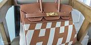 Hermes Swift Brown/White Size 30 cm - 3