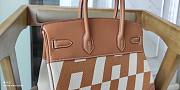 Hermes Swift Brown/White Size 30 cm - 2