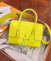 Hermes New Drag Lemon Yellow 22 cm  - 1