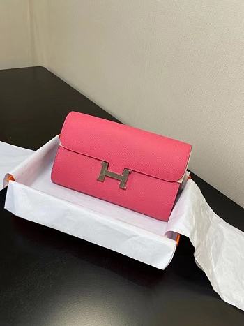 Hermes Messenger Bag Pink 20.5 x 13 x 2 cm