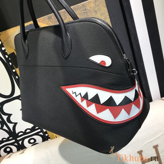 Hermes Bolide Shark Bag Black Size 46 x 24.5 x 34 cm - 1