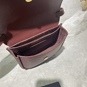 YSL Kaia Small Wine Red 619740 Size 18 x 15.5 x 5.5 cm - 3