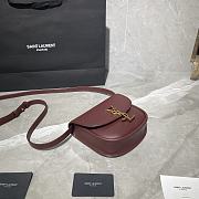 YSL Kaia Small Wine Red 619740 Size 18 x 15.5 x 5.5 cm - 4