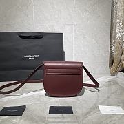 YSL Kaia Small Wine Red 619740 Size 18 x 15.5 x 5.5 cm - 5