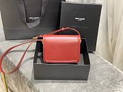 YSL Solferino Satchel In Box Leather Red 634306 Size 19x13x5 cm - 5