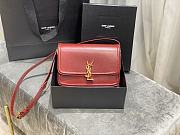 YSL Solferino Satchel In Box Leather Red 634305 Size 23 x 16 x 6 cm - 1