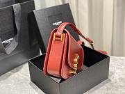 YSL Solferino Satchel In Box Leather Red 634305 Size 23 x 16 x 6 cm - 6