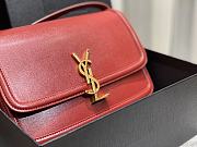 YSL Solferino Satchel In Box Leather Red 634305 Size 23 x 16 x 6 cm - 4