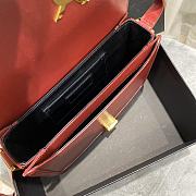 YSL Solferino Satchel In Box Leather Red 634305 Size 23 x 16 x 6 cm - 3