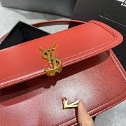 YSL Solferino Satchel In Box Leather Red 634305 Size 23 x 16 x 6 cm - 2
