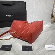 YSL LOULOU PUFFER Red 577475 Size 35 x 23 x 13.5 cm - 4