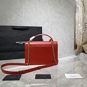 YSL Medium Sunset Red 634723 Size 25 x 18 x 5 cm - 2