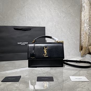 YSL Medium Sunset Black 634723 Size 25 x 18 x 5 cm