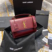 YSL Medium Sunset Red Wine 634723 Size 25 x 18 x 5 cm - 1