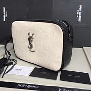 YSL Lou Camera Bag Black/White 520534 Size 23 x 16 x 6 cm - 3