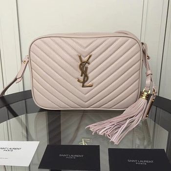 YSL Lou Camera Bag Pink 520534 Size 23 x 16 x 6 cm