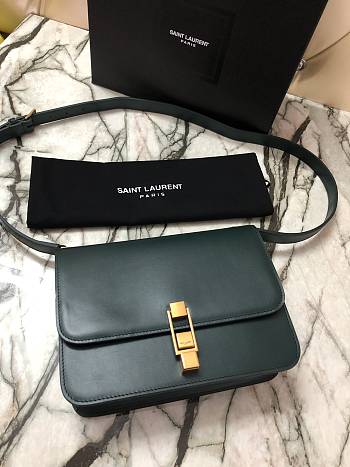 YSL CARRE Smooth Calfskin Leather 585060 Size 23 x 17.5 x 6.5 cm