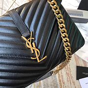 YSL Saint Laurent Black Gold 392737 Size 24 x 17 x 7 cm - 4