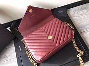 YSL Saint Laurent Red Wine 392737 Size 24 x 17 x 7 cm - 4