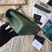 YSL Saint Laurent Dark Green 392737 Size 24 x 17 x 7 cm - 6