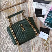 YSL Saint Laurent Dark Green 392737 Size 24 x 17 x 7 cm - 3