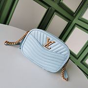 LV New Wave Camera Bag Light Blue M53683 Size 21.5 x 15.5 x 6 cm - 1