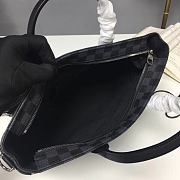 Louis Vuitton Black Grid 7 DW Handbag N41564 Size 40 x 32 x 9 cm - 5