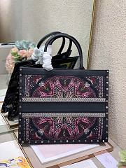 Dior Book Tote Full Leather Embroidery And Nailing Large 1286 Size 41 x 32 cm - 2