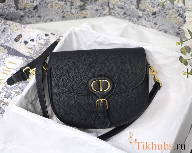 Dior Bobby Lychee Pattern Series Medium Black M8010 Size 22 x 17 x 6 cm - 1