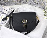 Dior Bobby Lychee Pattern Series Medium Black M8010 Size 22 x 17 x 6 cm - 1