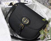 Dior Bobby Lychee Pattern Series Medium Black M8010 Size 22 x 17 x 6 cm - 3