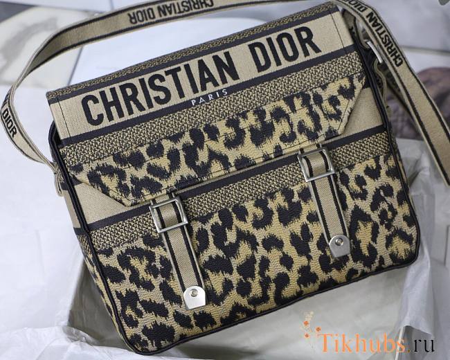 Dior Messenger Bag Leopard Print M9020 Size 27 x 28 x 11 cm - 1