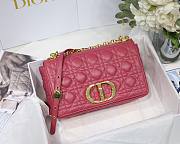 Dior Caro Medium Berry Pink M8017 Size 25.5 x 15.5 x 8 cm - 1