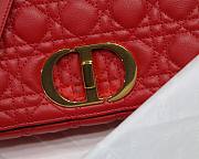 Dior Caro Medium Red M8017 Size 25.5 x 15.5 x 8 cm - 4