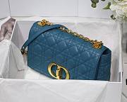 Dior Caro Medium Deep Sea Blue M8017 Size 25.5 x 15.5 x 8 cm - 2