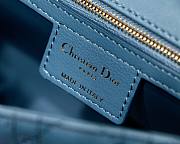 Dior Caro Medium Deep Sea Blue M8017 Size 25.5 x 15.5 x 8 cm - 3