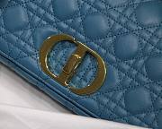 Dior Caro Medium Deep Sea Blue M8017 Size 25.5 x 15.5 x 8 cm - 6