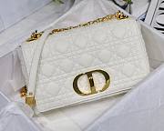 Dior Caro Medium White M8017 Size 25.5 x 15.5 x 8 cm - 4