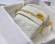 Dior Caro Medium White M8017 Size 25.5 x 15.5 x 8 cm - 3