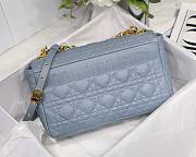 Dior Caro Medium Light Blue M8017 Size 25.5 x 15.5 x 8 cm - 2