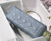 Dior Caro Medium Light Blue M8017 Size 25.5 x 15.5 x 8 cm - 3