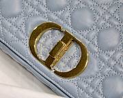 Dior Caro Medium Light Blue M8017 Size 25.5 x 15.5 x 8 cm - 6