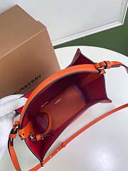 BURBERRY Canvas Bucket Bag Red Size 21 x 16.5 x 25 cm - 6