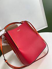 BURBERRY Canvas Bucket Bag Red Size 21 x 16.5 x 25 cm - 5