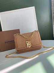 BURBERRY Logo Lock Bag Brown Size 21 x 6 x 16 cm - 1