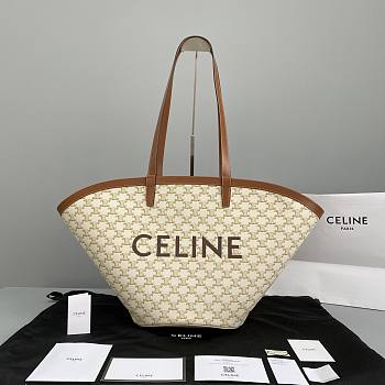 Celine Shopping Bag Old Flower White 60189 Size 67 x 30 x 19 cm