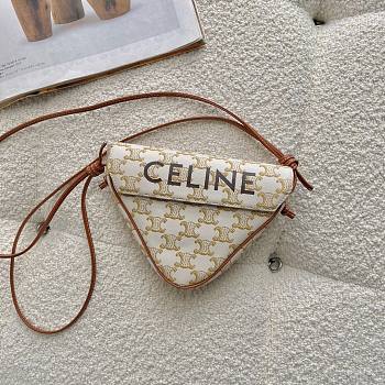 Celine 21ss Triangle Bag Old Gray 4250 Size 21 × 15 × 4 cm