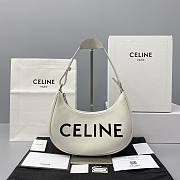 Celine Underarm Bag Full Leather White 60054 Size 25 x 14 x 7 cm - 1